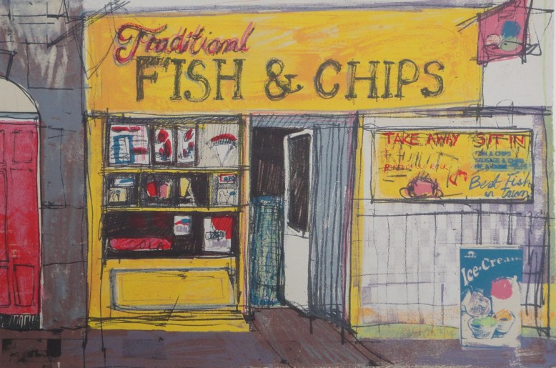 Fish and Chips 29cm x 44cm