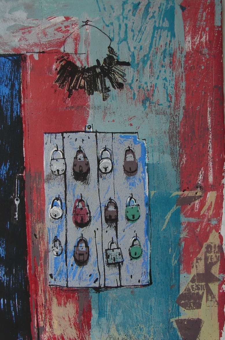 The Locksmith's Stall, Bikaner37x25cms